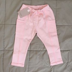 NWT Zara BabyGirl pink toddler, jogger style pants